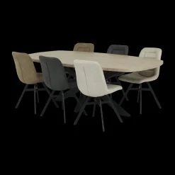 Eettafels|Ygo Eettafel AMATO Misty Oak 220x120