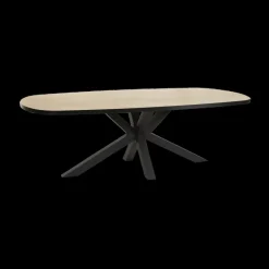 Eettafels|Ygo Eettafel ARTEGO Ovaal 200x100 Sterpoot Scarlet Oak