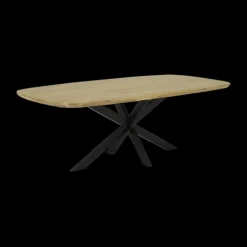 Eettafels|Ygo Eettafel BILLIE Deens Ovaal 220x110 Naturel Spinpoot