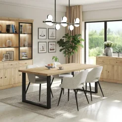 Eettafels|Ygo Eettafel CASTELLO Lichte Eik 180x98