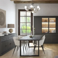 Eettafels|Ygo Eettafel CASTELLO Zwarte Eik 180x98