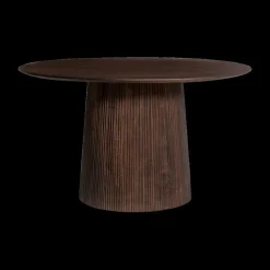 Eettafels|Ygo Eettafel DOMINGO Mango Donkerbruin Ø130