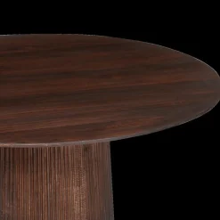 Eettafels|Ygo Eettafel DOMINGO Mango Donkerbruin Ø130