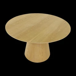 Eettafels|Ygo Eettafel FERMO Ø120 Fineer Natural