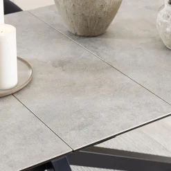 Eettafels|Ygo Eettafel FERRIS Keramiek Grijs 200/240x100