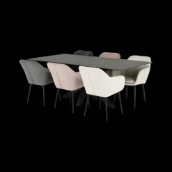 Eettafels|Ygo Eettafel FERRIS Keramiek Zwart 200x100