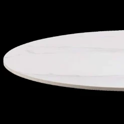 Eettafels|Ygo Eettafel GRANTHAM Keramiek Mat Wit Ø90cm