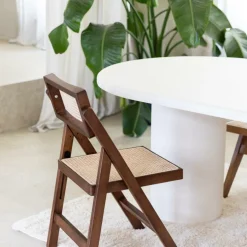 Eettafels|Ygo Eettafel ITHAKA Ovaal 220x110 Microcement Kolompoot