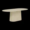Eettafels|Ygo Eettafel KINGSTON Ovaal 200x100 Travertin Steen