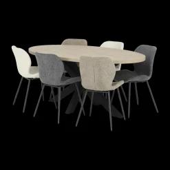 Eettafels|Ygo Eettafel KOLKATA Fresh Oak 250x128