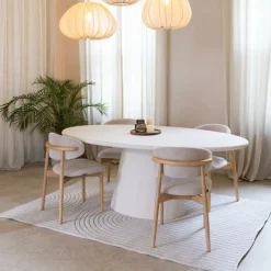 Eettafels|Ygo Eettafel KYTHIRA Ovaal 240x120 Microcement