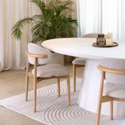 Eettafels|Ygo Eettafel KYTHIRA Ovaal 240x120 Microcement