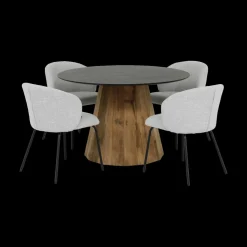 Eettafels|Ygo Eettafel LARISA Recycled Pine Ø120