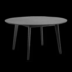 Eettafels|Ygo Eettafel MARIS Zwart Eikfineer Ø140cm