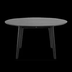 Eettafels|Ygo Eettafel MARIS Zwart Eikfineer Ø140cm