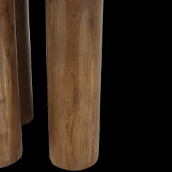 Eettafels|Ygo Eettafel MAYA Rond Ø130 Acacia Walnoot