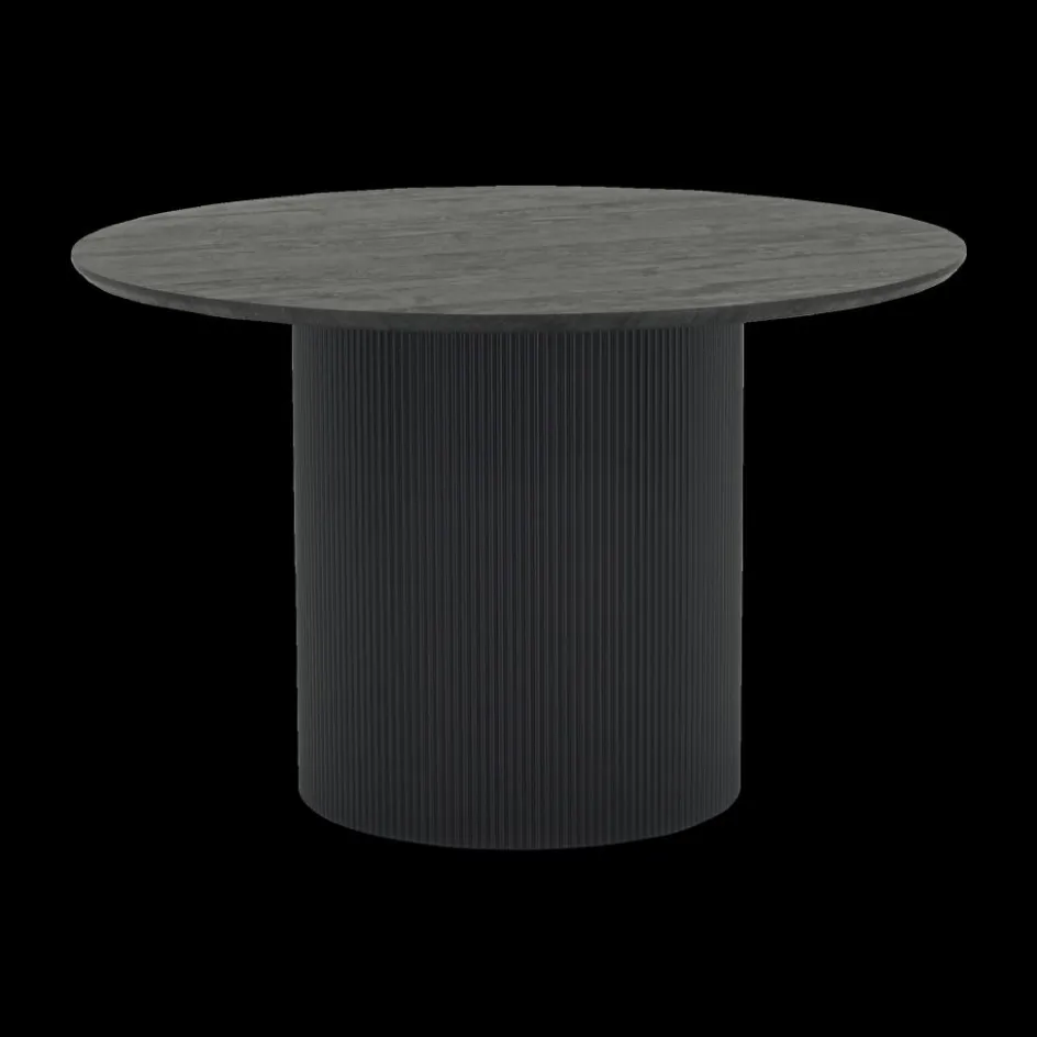 Eettafels|Ygo Eettafel PORTO Decor Donkerbruin Ø120