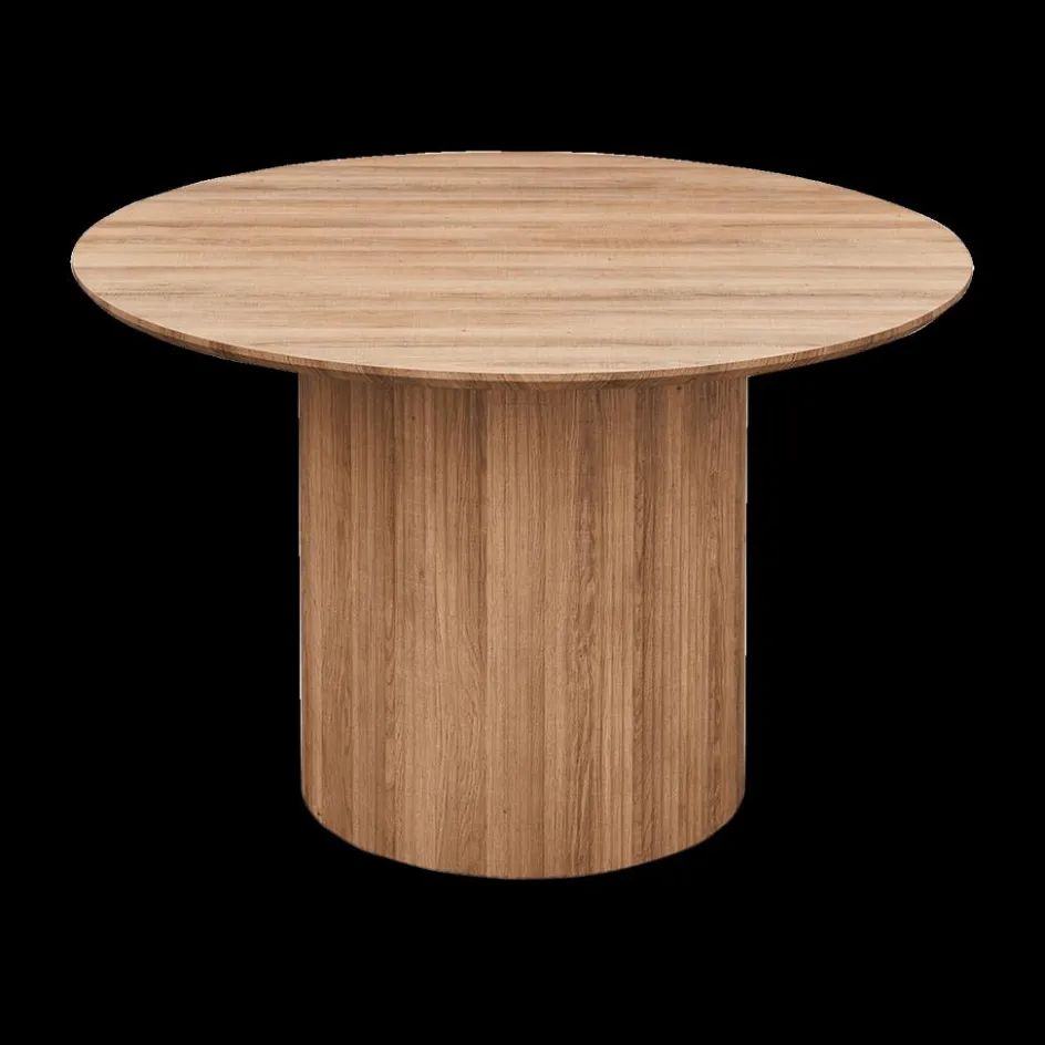 Eettafels|Ygo Eettafel PORTO Decor Oude Eik Ø120