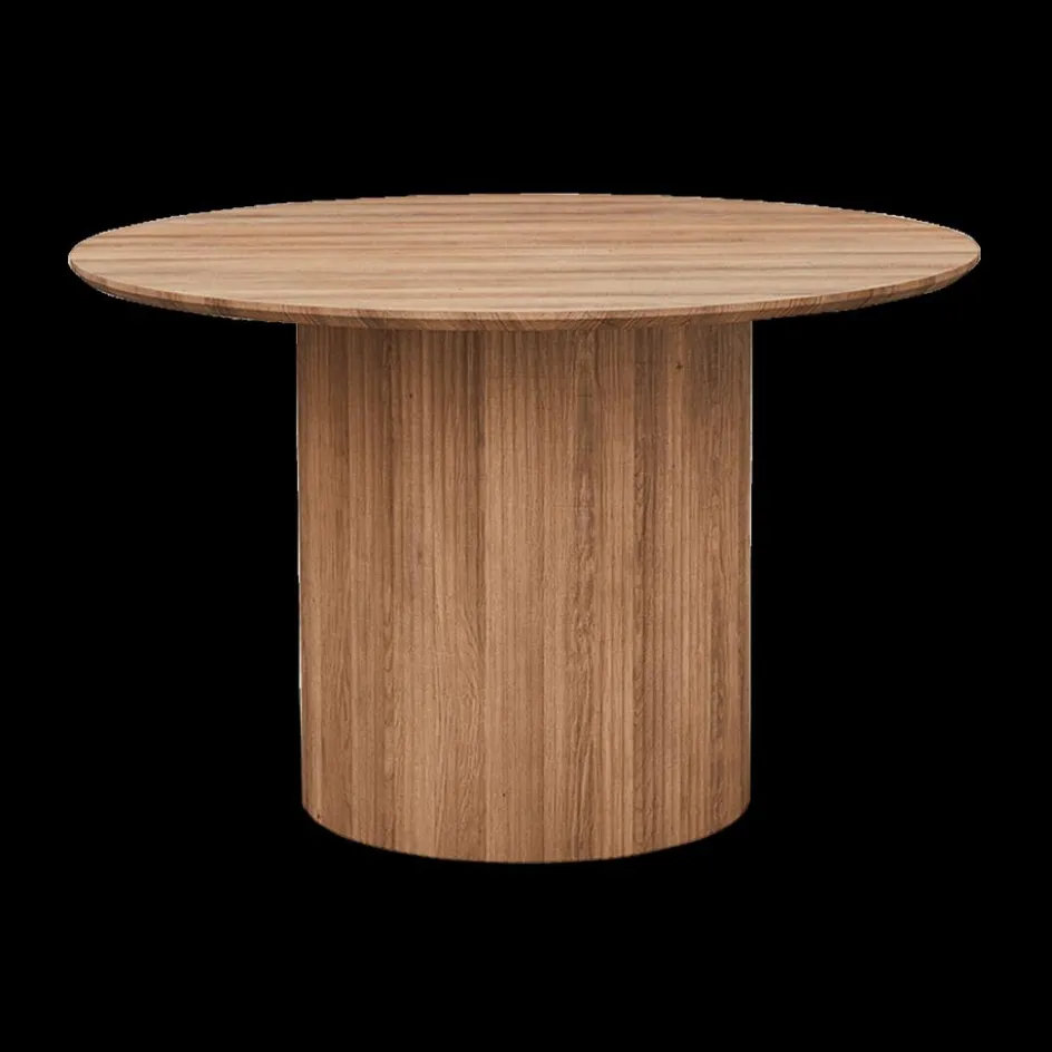 Eettafels|Ygo Eettafel PORTO Decor Oude Eik Ø120