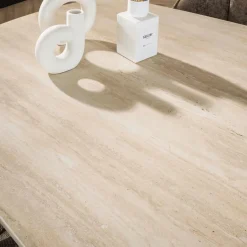 Eettafels|Ygo Eettafel SANCHO Keramiek Travertin 215x105