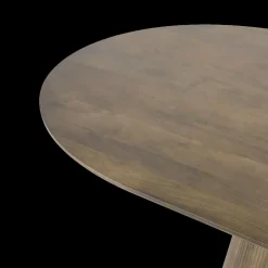 Eettafels|Ygo Eettafel SUNDAR Ovaal 200x110 Mango Donkerbruin