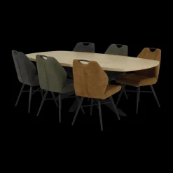 Eettafels|Ygo Eettafel verlengbaar CAMBIO Blond Oak 180/240x102