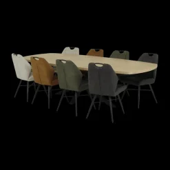 Eettafels|Ygo Eettafel verlengbaar CAMBIO Blond Oak 180/240x102