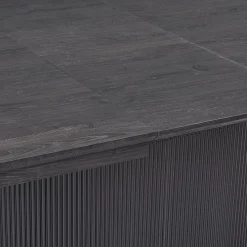 Eettafels|Ygo Eettafel verlengbaar PORTO Ovaal 180/220x110 Donkerbruin