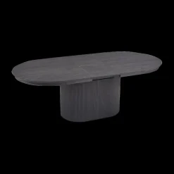 Eettafels|Ygo Eettafel verlengbaar PORTO Ovaal 180/220x110 Donkerbruin