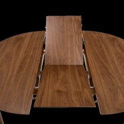 Eettafels|Ygo Eettafel Verlengbaar VEZNA Ø115/154 Walnootfineer