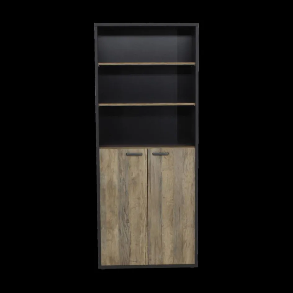 Bureau- En Boekenkasten|Ygo Element 2D-3xVak APPS Vintage Eik