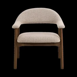 Fauteuils|Ygo Fauteuil COLETTE Monza Beige - Poot Walnoot