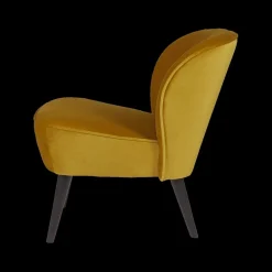 Fauteuils|Ygo Fauteuil CORKSCREW Oker Velvet