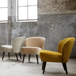 Fauteuils|Ygo Fauteuil CORKSCREW Oker Velvet