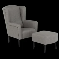 Fauteuils|Ygo Fauteuil SPAIN met poef Inari Taupe