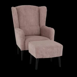 Fauteuils|Ygo Fauteuil SPAIN met poef Poso Pink