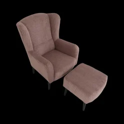 Fauteuils|Ygo Fauteuil SPAIN met poef Poso Pink