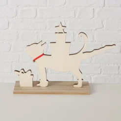 Kerst|Ygo Fig. MITZI Kat Hout Multi Ass.