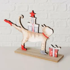 Kerst|Ygo Fig. MITZI Kat Hout Multi Ass.