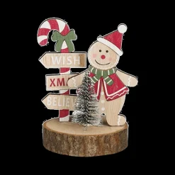 Kerst|Ygo Figuur Peperkoek Hout/Rood