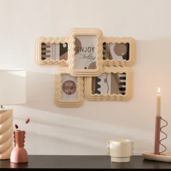 Woondecoratie|Ygo Fotokader KHELIE P-M 5Del. Beige