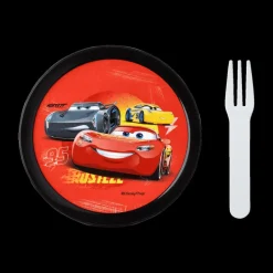 Lunchboxes & Drinkbussen|To Go|Ygo Fruitbox CARS 300ml Rood