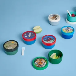 Lunchboxes & Drinkbussen|To Go|Ygo Fruitbox DINO 300ml Groen