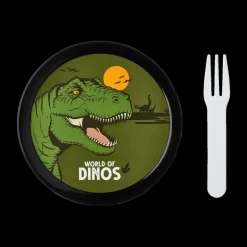 Lunchboxes & Drinkbussen|To Go|Ygo Fruitbox DINO 300ml Groen