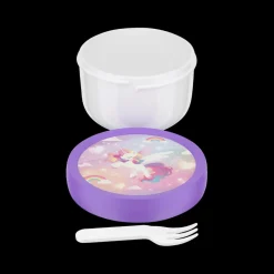 Lunchboxes & Drinkbussen|To Go|Ygo Fruitbox UNICORN GLOW 300ml Roze