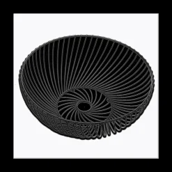 Tafelaccessoires|Servies|Ygo Fruitmand FINSTILT Met. Zwart