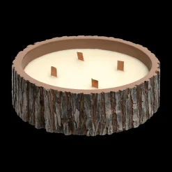 Woondecoratie|Ygo Geurkaars PINEDORF Stam Rond Keramiek Bruin