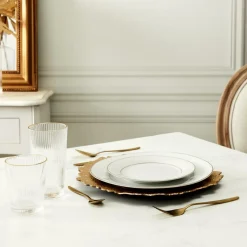 Glazen|Ygo Glas LIZERET 40cl M/Boord Goud