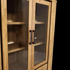 Vitrinekasten|Ygo Glaskast ANTONIO French Oak B133