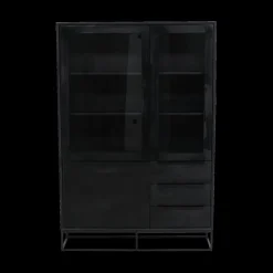 Vitrinekasten|Ygo Glaskast SPLURGE Mango Antraciet B115